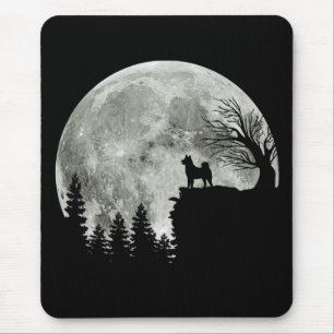 Shiba Inu auf Mountain Halloween Geschenk für Hund Mousepad