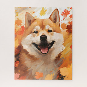 Shiba Inu Autumn Erntedank