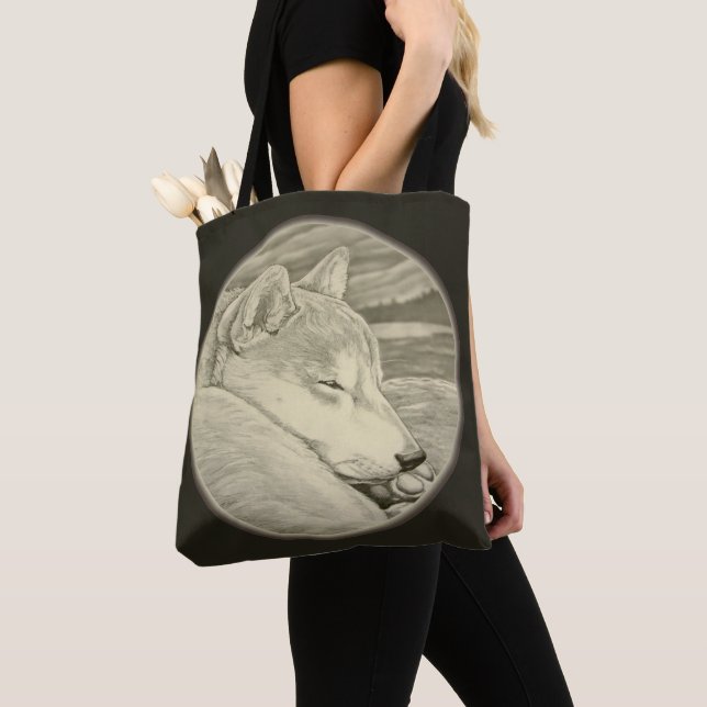 Shiba Inu Bags Shiba Inu Dog Shopping Tragetaschen Tasche (Von Nahem)
