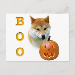 Shiba Inu Boo Postkarte
