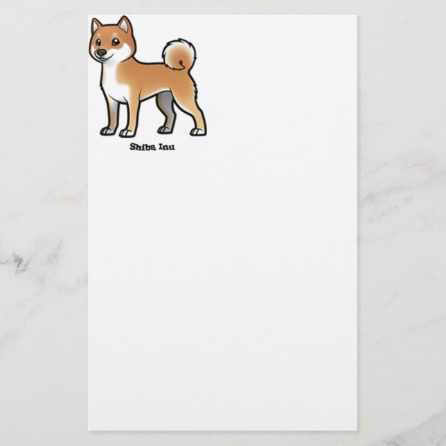 Shiba inu briefpapier (Vorderseite)