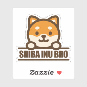 SHIBA INU BRO - Cooles Shiba Inu-Bruder-Design Aufkleber