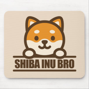 SHIBA INU BRO - Cooles Shiba Inu Bruder Design Mousepad