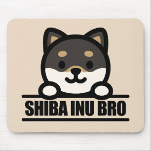 SHIBA INU BRO - Cooles Shiba Inu Bruder Design Mousepad