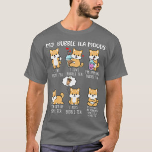 Shiba Inu Bubble Tee Shirt Boba Tea Dog