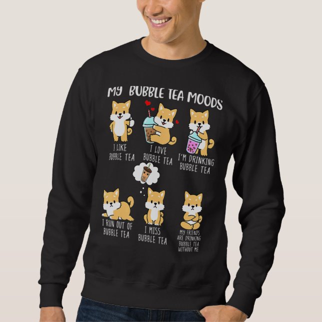 Shiba Inu Bubble Tee T-Shirt Boba Tea Dog Girls (Vorderseite)