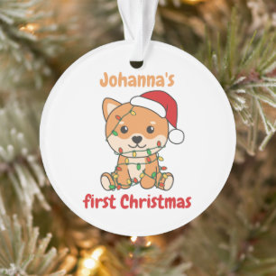 Shiba Inu Christmas Babys erste Weihnachten Ornament