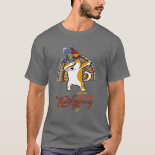 Shiba Inu Coin Crypto Token Dabbing Türkei Thanksg T-Shirt