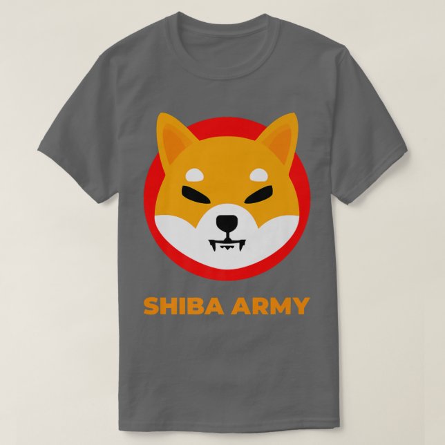 Shiba Inu Coin Krypto Token Kryptowährung Brieftas T-Shirt (Design vorne)