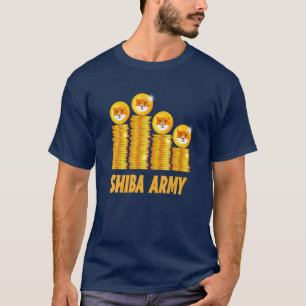 Shiba Inu Coin Krypto Token Kryptowährung Brieftas T-Shirt