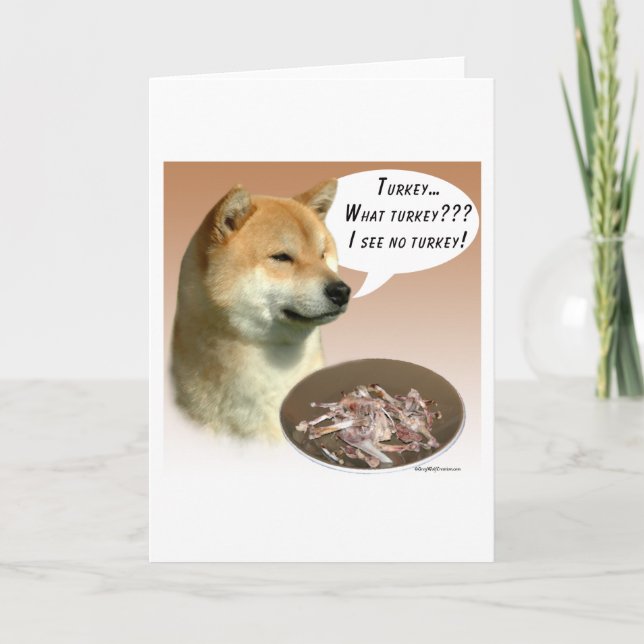 Shiba Inu die Türkei Karte (Vorderseite)