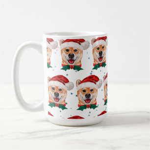 Shiba Inu Dog Breed Christmas Stars Kaffeetasse