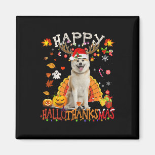 Shiba Inu Dog Halloween Weihnachtshund Happy Hallo Magnet