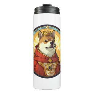 Shiba Inu Dog King Thermosbecher