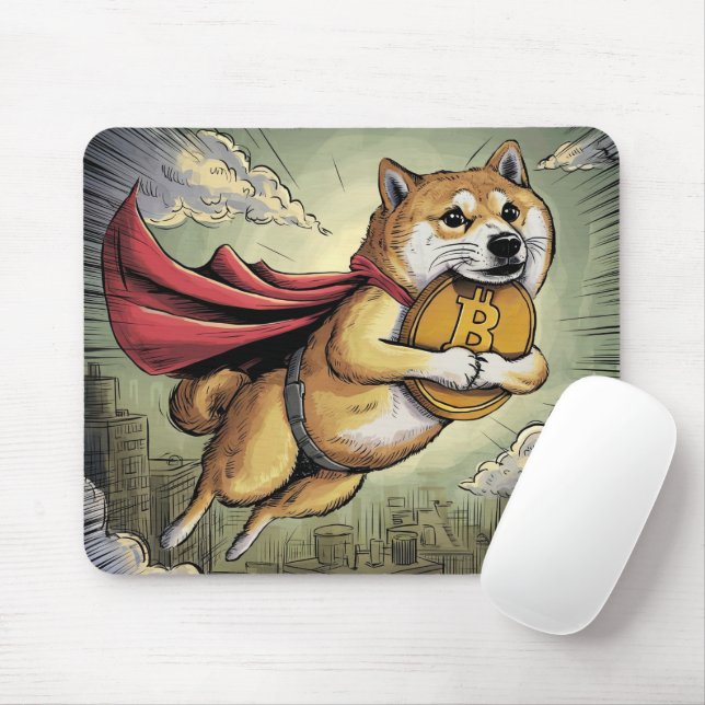 Shiba Inu Dog Mousepad (Mit Mouse)