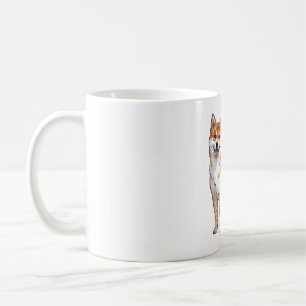 Shiba Inu Dog - Niedlich und glücklich Kaffeetasse