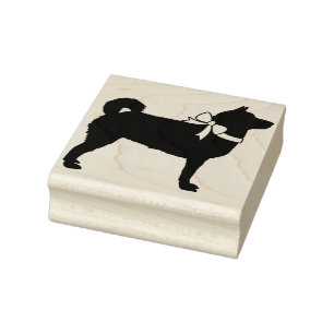 Shiba Inu Dog Puppy Gummistempel