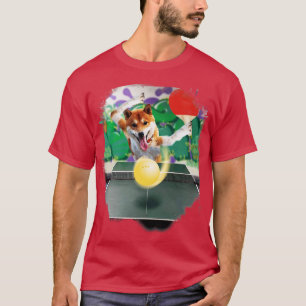 Shiba Inu Dog Tischtennis Pong T-Shirt
