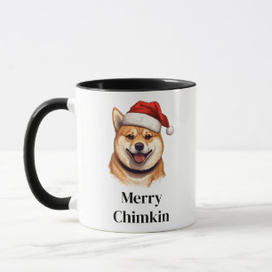 Shiba Inu Dog Weihnachtsmannmütze Weihnachten Tasse
