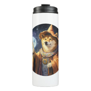 Shiba Inu Dog Wizard Thermosbecher