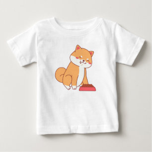 Shiba inu essen Cartoon Baby T-shirt