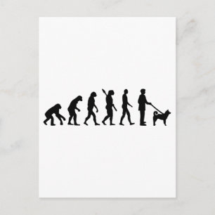 Shiba inu Evolution Postkarte
