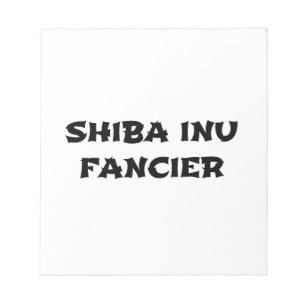 shiba inu fancier notizblock