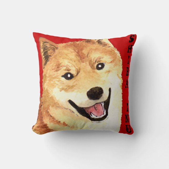 Shiba Inu-Farbblock Kissen (Vorderseite)