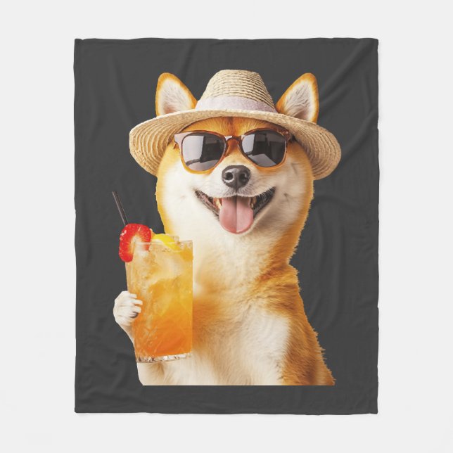 Shiba Inu     Fleecedecke (Vorderseite)