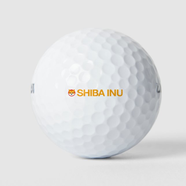 Shiba Inu Full Logo Golf Balls Golfball (Vorderseite)