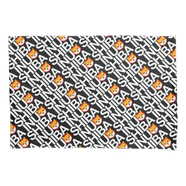 Shiba Inu Full Logo Pillow Case Kissenbezug (Vorderseite)