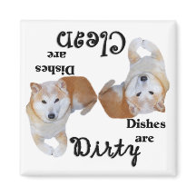 Shiba Inu Geschirrspüler Magnet