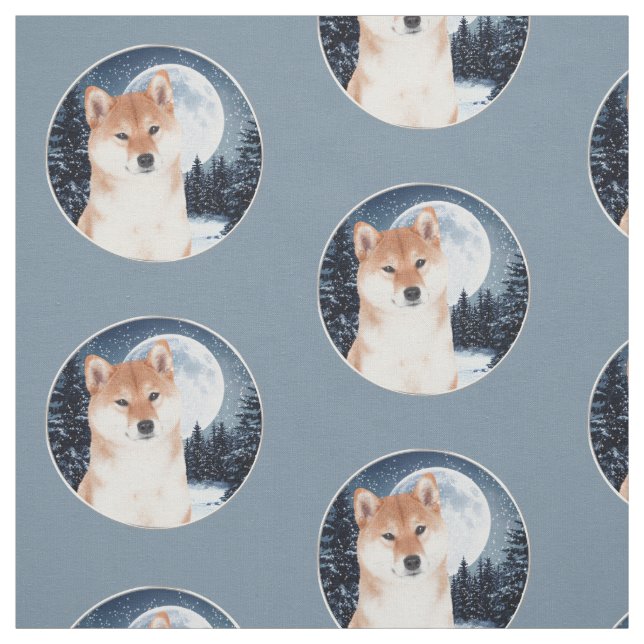 Shiba Inu Gewebe Stoff (Muster)