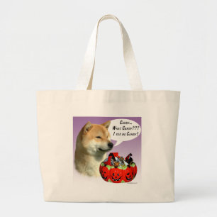 Shiba Inu Halloween Candy Jumbo Stoffbeutel