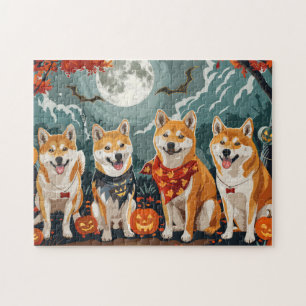 Shiba Inu Halloween Gruselig