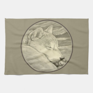 Shiba Inu Handtuch Dog Lover Art Traumwelten & Ges