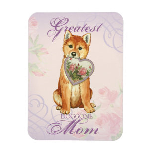 Shiba Inu Herz-Mama Magnet