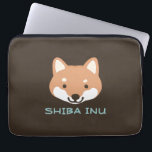 Shiba Inu Hund mit benutzerdefiniertem Text Laptopschutzhülle<br><div class="desc"></div>