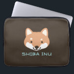 Shiba Inu Hund mit benutzerdefiniertem Text Laptopschutzhülle<br><div class="desc"></div>