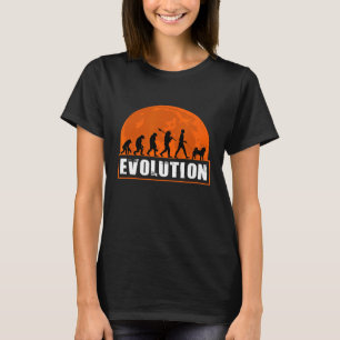 Shiba Inu Hund Vater Menschliche Evolution T-Shirt