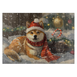Shiba Inu Hund Weihnachtsfestlich Schneidebrett