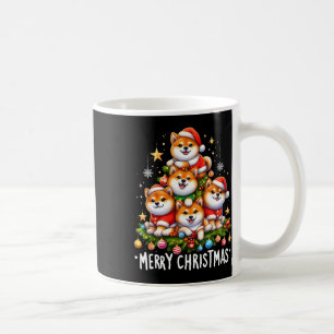 Shiba Inu Hunde frohe Weihnachten Weihnachten Weih Kaffeetasse