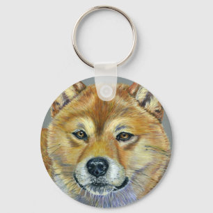 Shiba Inu Hundekunst - Suki Schlüsselanhänger