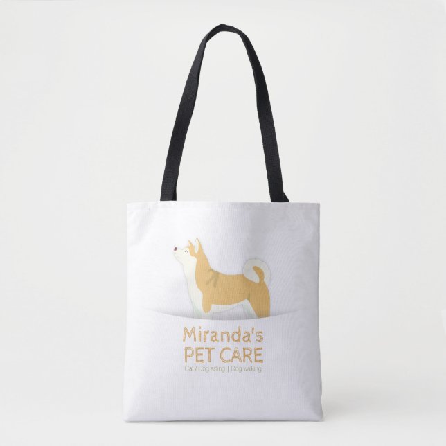 Shiba Inu Hundepflege Sitzen Baden & Grooming Tasche (Vorderseite)