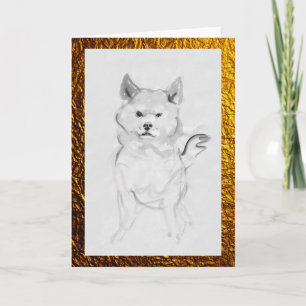 Shiba‑Inu‑Hundporträt Haustier Karte