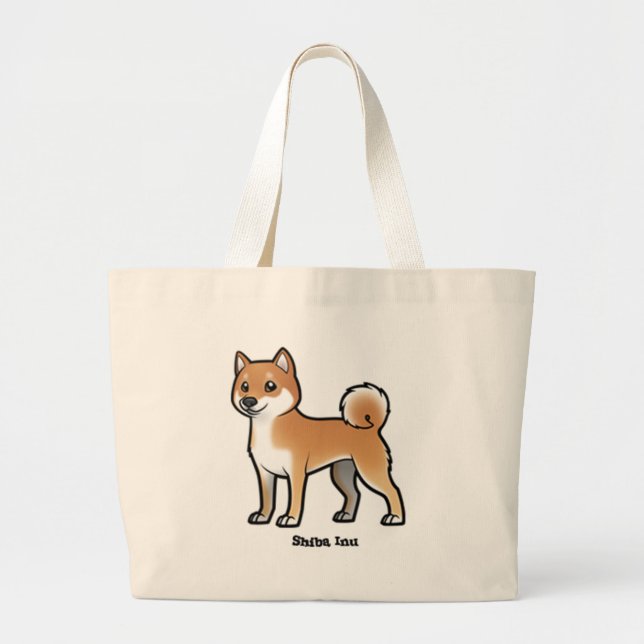 Shiba inu jumbo stoffbeutel (Vorne)