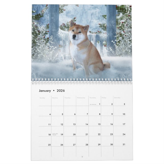 Shiba Inu Kalender (Jan 2026)