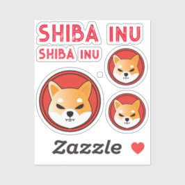 SHIBA INU-Kryptogeschenk,Membermünze DOG CAT Aufkleber