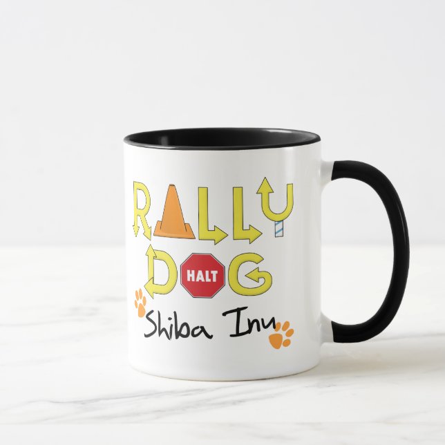 Shiba Inu Kundgebungs-Hund Tasse (Rechts)
