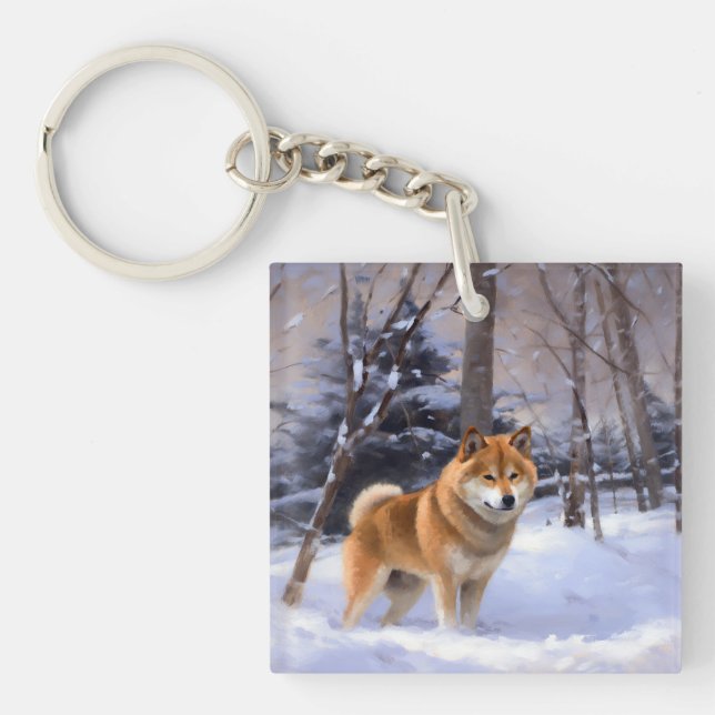 Shiba Inu Laissez Neige Noël (Devant)